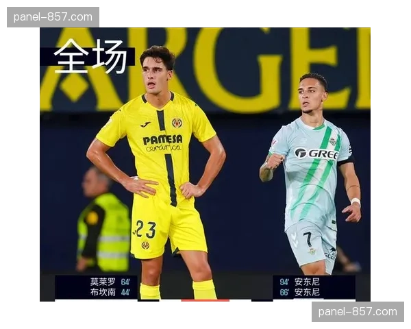 比利亚雷亚尔1-1战平贝蒂斯,双方各取一分 比利亚雷亚尔1-1战平贝蒂斯,双方各取一分